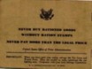 WWII US War Ration Book