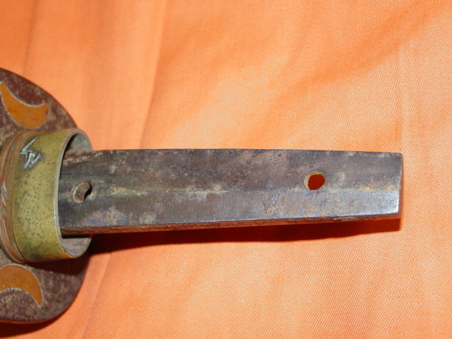 1800's Samurai sword shortened tang back