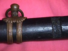Samurai sword scabbard suspension ring