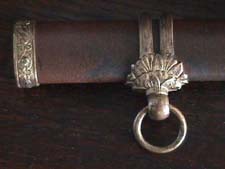 WWII Samurai sword scabbard suspension ring