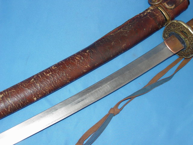 Samurai sword blade and officer tassel
